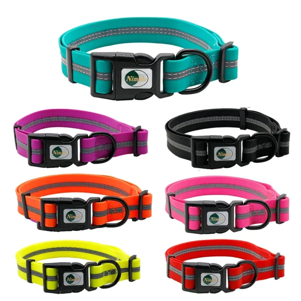 Dog Collar Waterproof Pet, Anti-Odor Durable Adjustable Polyester Soft with Reflective Stripe - Image 12