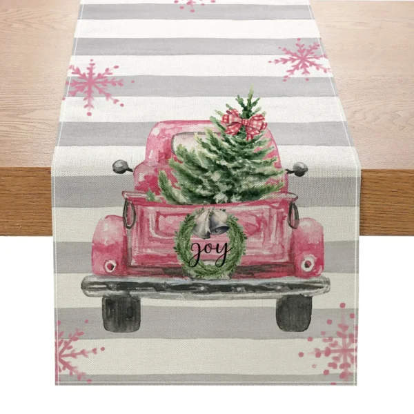 Linen Christmas Table Runner - Image 16