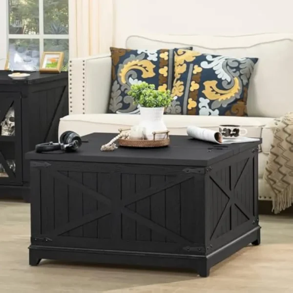 Coffee Table with Hidden Storage Organizer - Image 10