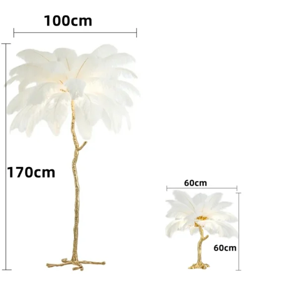 Ostrich Feather Led Floor Lamp - Image 14