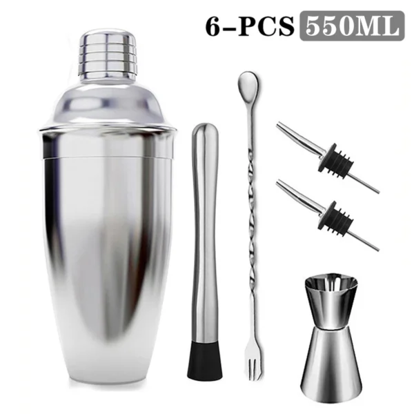 23-Piece Cocktail Shaker Set Stainless Steel - Image 7