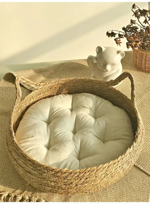 Four Seasons Cat Bed Woven Removable Upholstery - Image 16