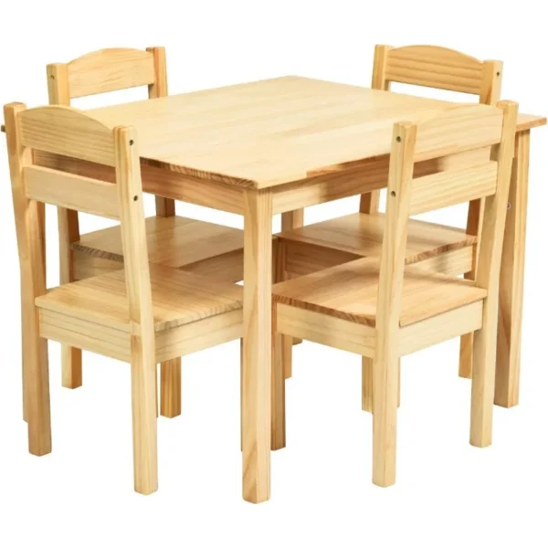 5 Piece Wood Activity Table & Chairs for Children - Image 6