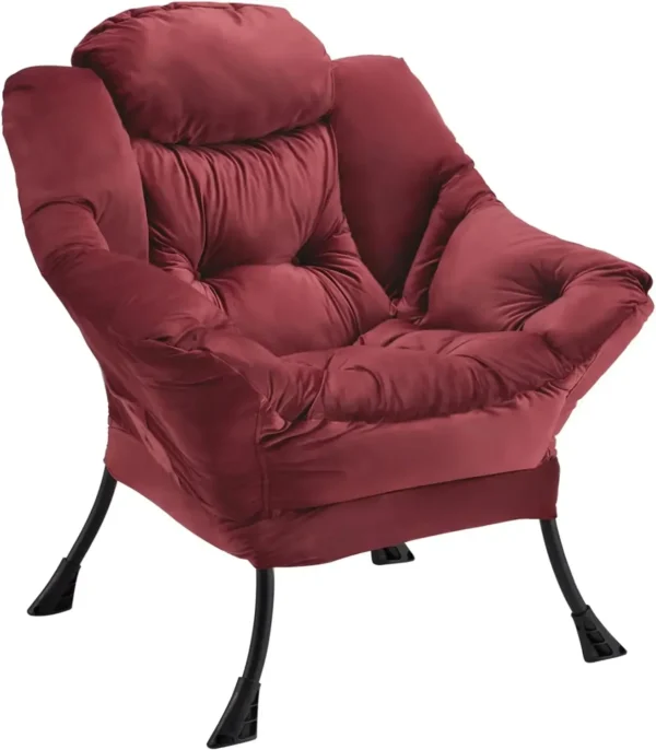 Modern Lounge Accent Chair with Armrests - Image 9