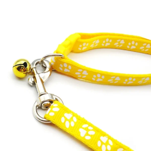 Dog Paw Print Pet Traction Rope Puppy Collar Set - Image 6