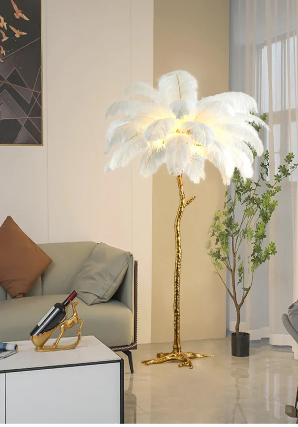 Ostrich Feather Led Floor Lamp - Image 13