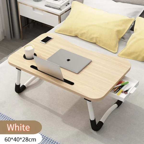 Foldable Lap Table with Cup Holder Drawer - Image 7