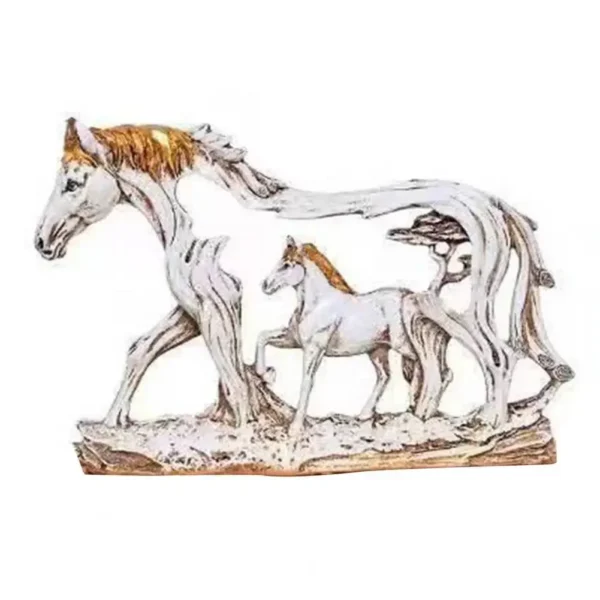 Horse Sculpture Resin Statue Home - Image 10