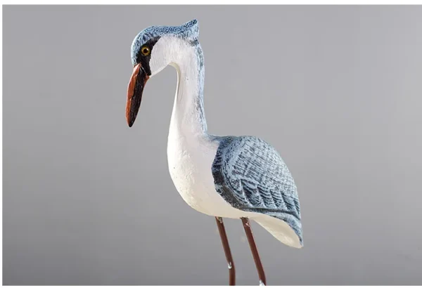 Mediterranean Style Wooden Resin Seagull Figurine - Image 9