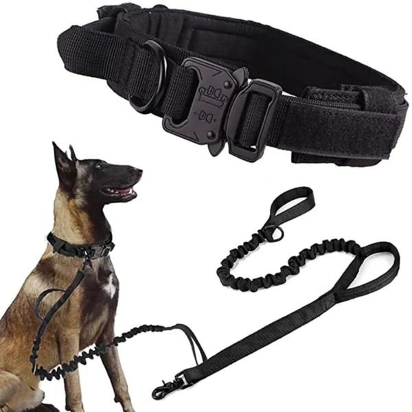 Durable Tactical Dog Collar Leash Set - Image 38