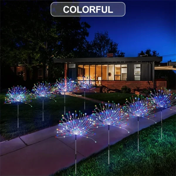 LED Solar Firework Light Waterproof Outdoor - Image 9