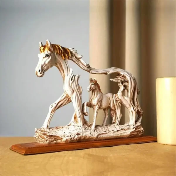 Horse Sculpture Resin Statue Home - Image 8