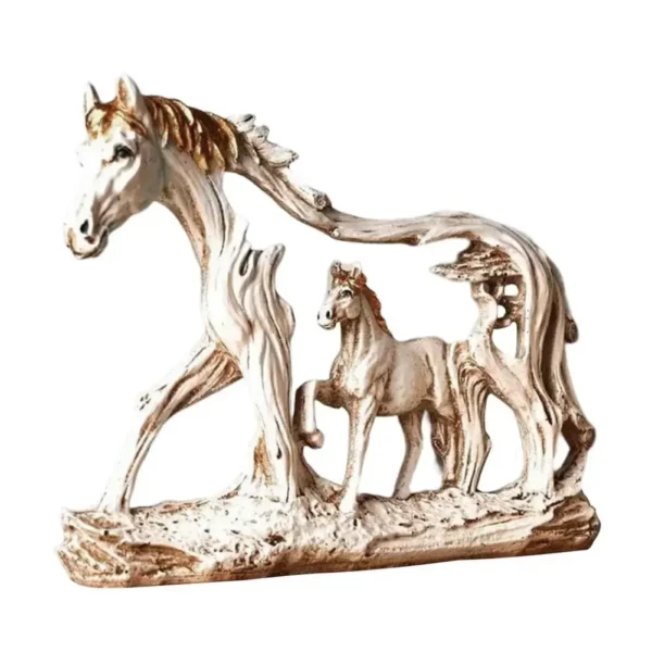 Horse Sculpture Resin Statue Home - Image 7