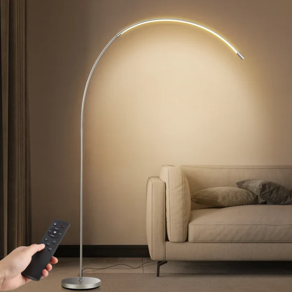 70.8" Modern LED Arc Floor Lamp