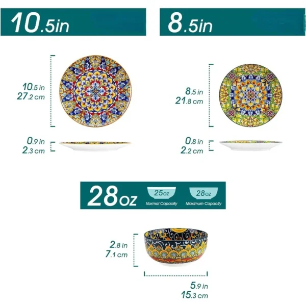 12 Pieces Dinnerware Sets - Image 2