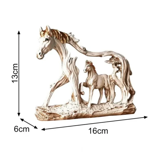 Horse Sculpture Resin Statue Home - Image 6