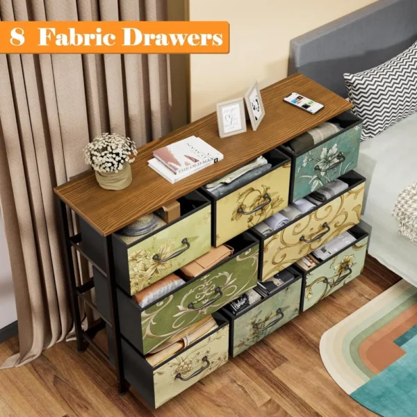 8 Drawer Dresser, Vintage Furniture - Image 3