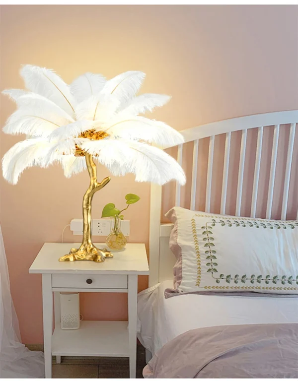 Ostrich Feather Led Floor Lamp - Image 19