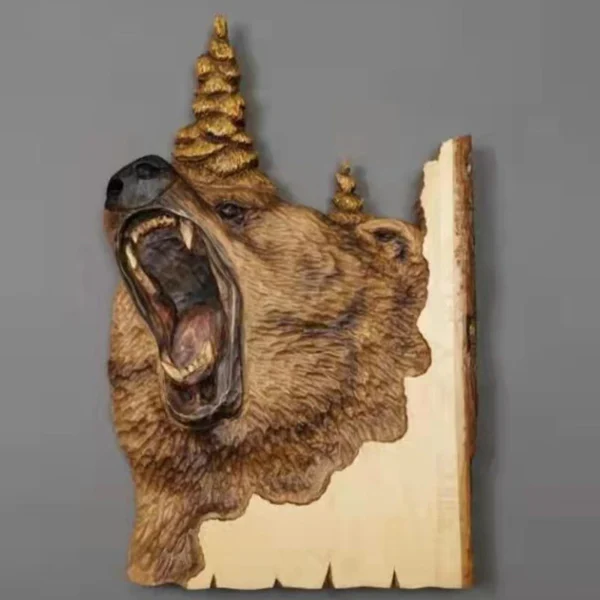 Animal Carving Handcraft Sculpture Wood - Image 4