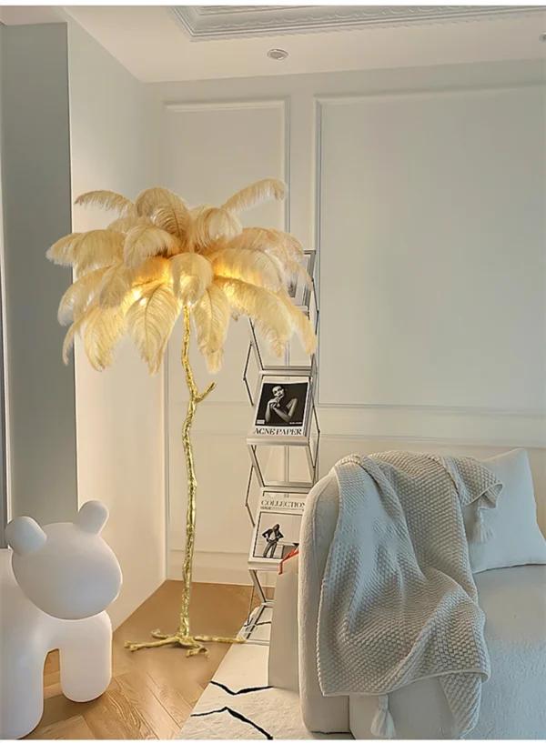 Ostrich Feather Led Floor Lamp - Image 17