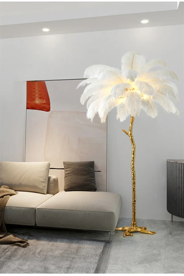 Ostrich Feather Led Floor Lamp - Image 15