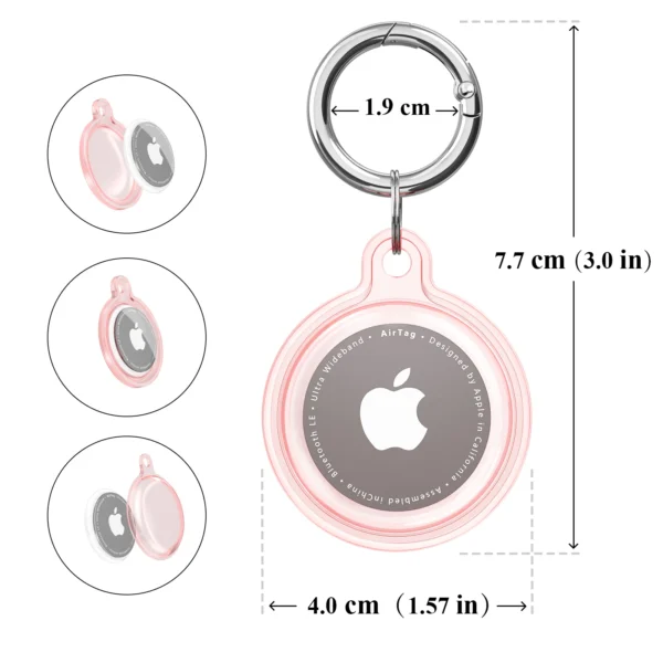 Waterproof Anti-lost Keychain Holder Transparent for Air-tag - Image 4