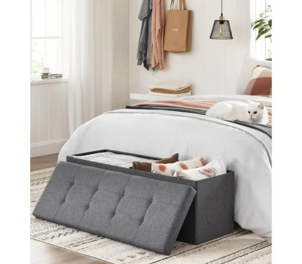 43" Folding Storage Ottoman