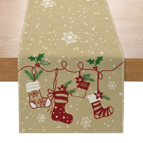 Linen Christmas Table Runner - Image 9