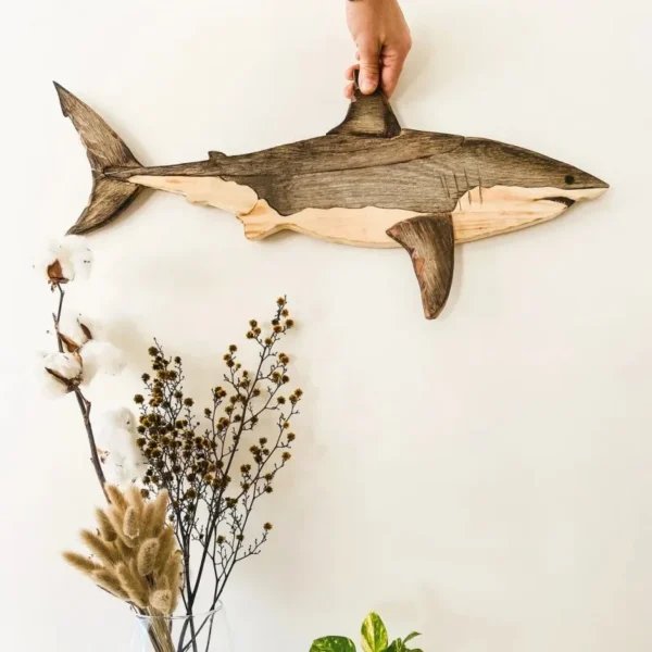 Wooden Sea Fish Home Décor