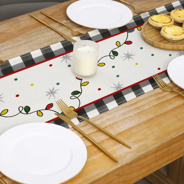 Linen Christmas Table Runner - Image 6