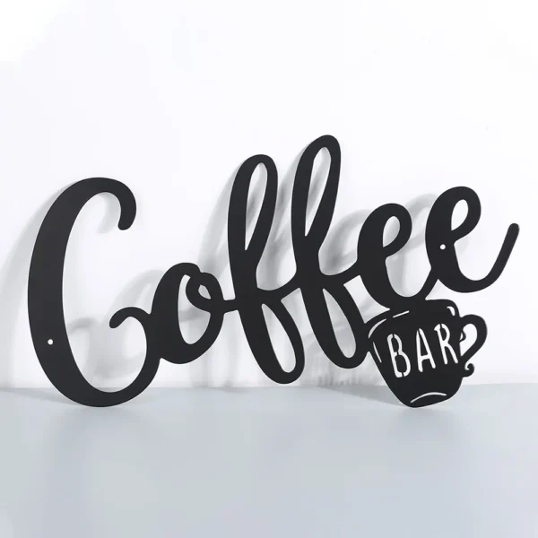 Coffee Bar Sign Metal