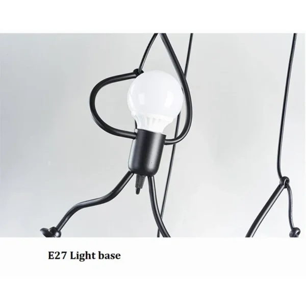 Vintage Iron Little Man LED Ceiling Lamp - Image 6