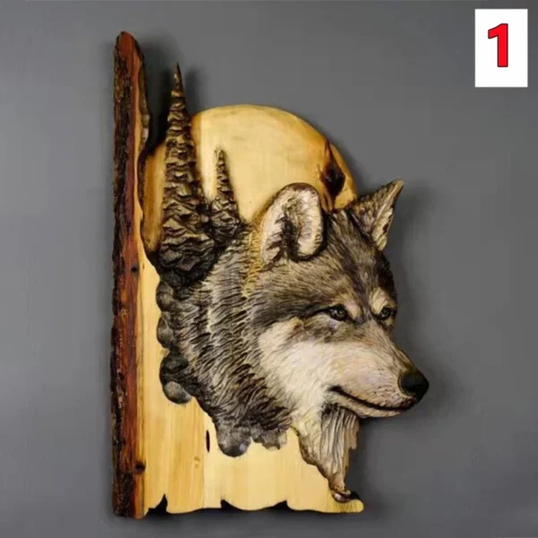 Animal Carving Handcraft Sculpture Wood - Image 7