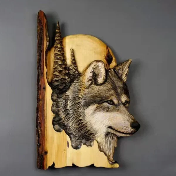 Animal Carving Handcraft Sculpture Wood - Image 2