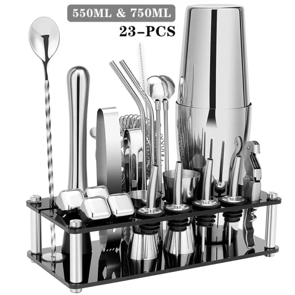 23-Piece Cocktail Shaker Set Stainless Steel - Image 9