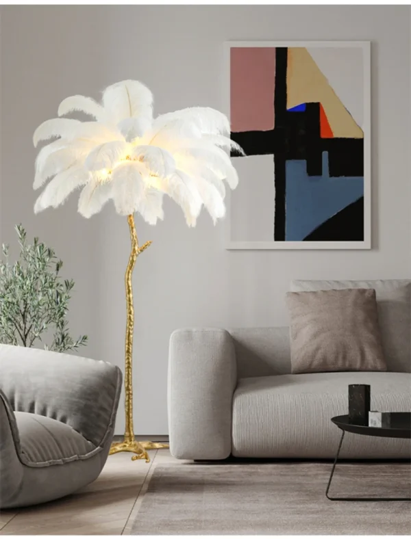 Ostrich Feather Led Floor Lamp - Image 16