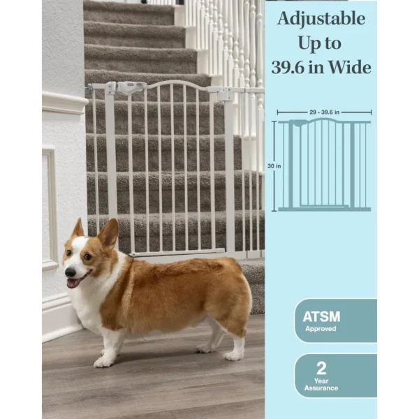 39.6” Dog Gate for Stairs & Doorways, 30" - Image 5