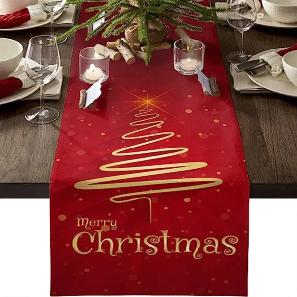 Linen Christmas Table Runner - Image 10