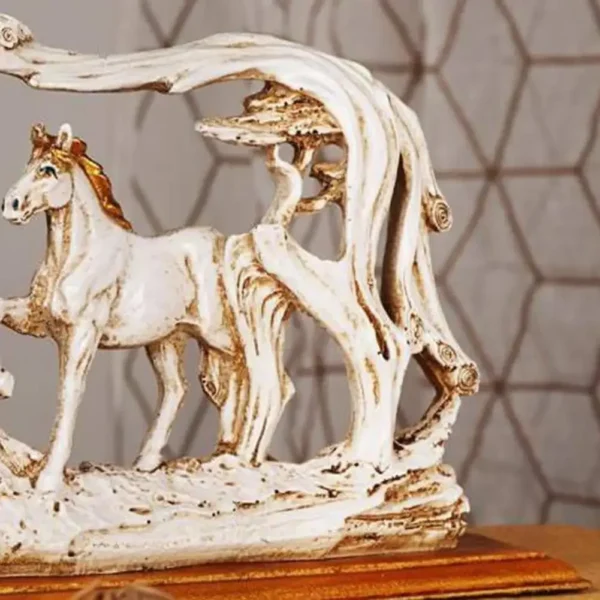 Horse Sculpture Resin Statue Home - Image 5