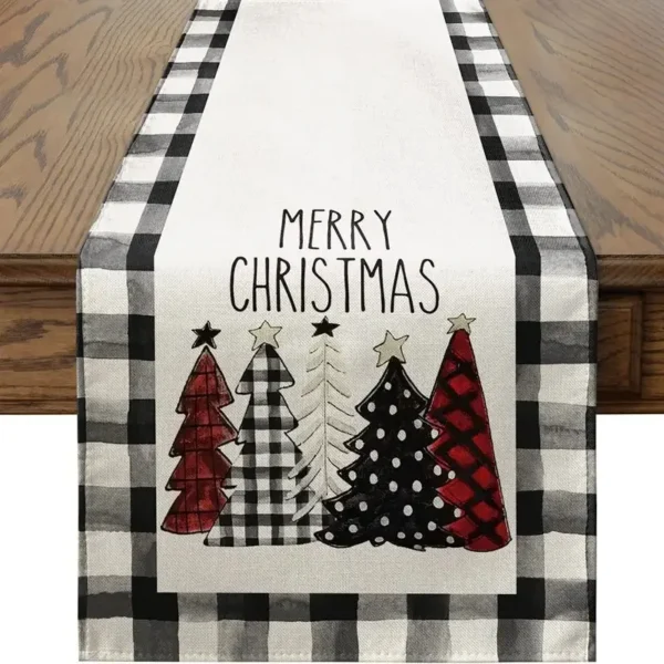 Linen Christmas Table Runner - Image 11