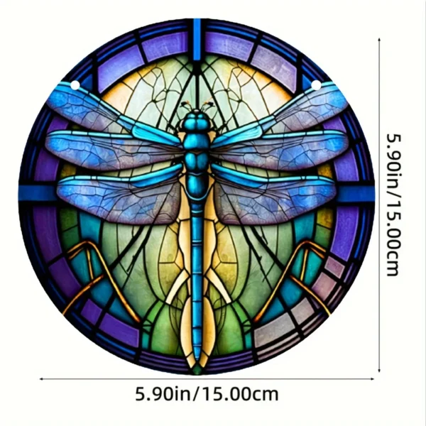 Acrylic Art Beautiful Dragonfly Window Hanging - Image 8