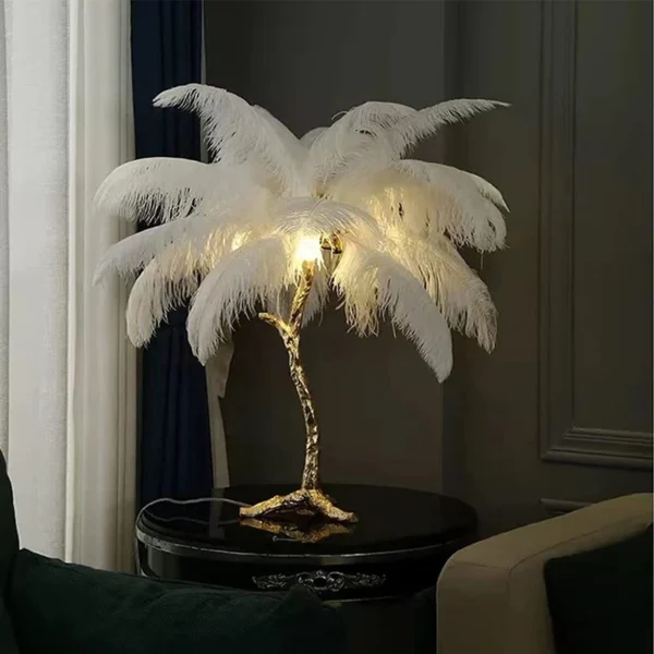 Ostrich Feather Led Floor Lamp - Image 3