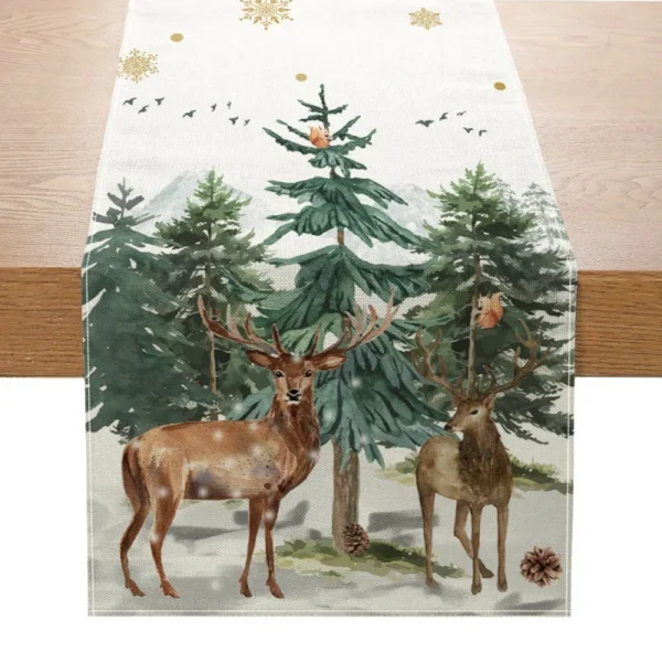 Linen Christmas Table Runner - Image 12