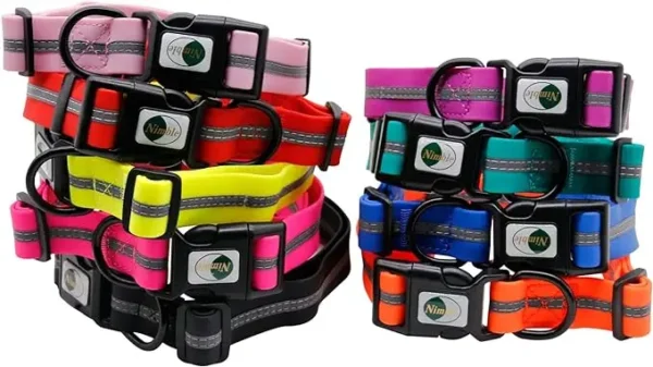 Dog Collar Waterproof Pet, Anti-Odor Durable Adjustable Polyester Soft with Reflective Stripe - Image 13