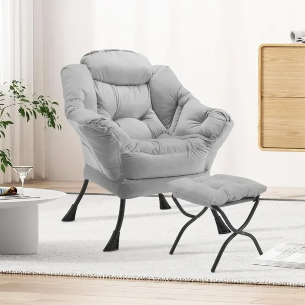 Modern Lounge Accent Chair with Armrests