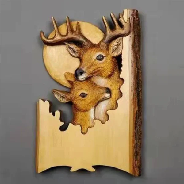 Animal Carving Handcraft Sculpture Wood - Image 3