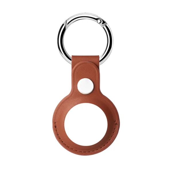 Air-tags Case Leather Keychain Protective For Air-tag Tracker Locator Device - Image 7