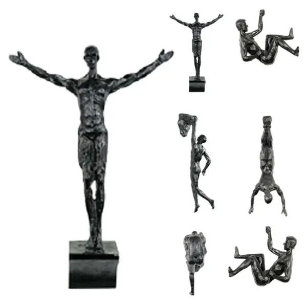 Athlete Rock Climbing Man Resin - Image 3