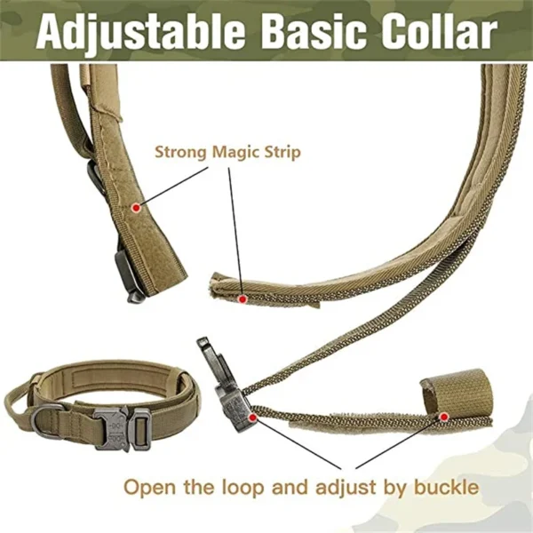 Durable Tactical Dog Collar Leash Set - Image 42