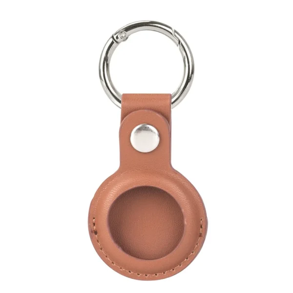 Air-tags Case Leather Keychain Protective For Air-tag Tracker Locator Device - Image 22